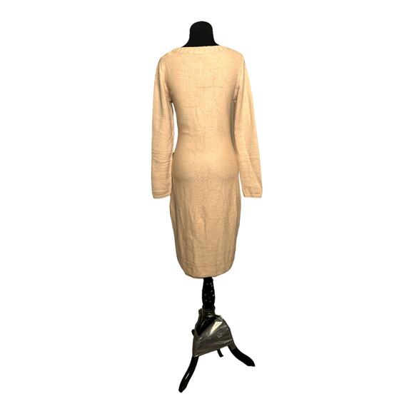Dear Love beige cable knit long sleeves sweater dress size Small - Picture 9 of 11